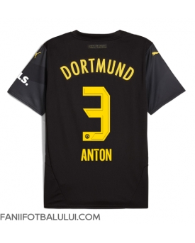 Borussia Dortmund Waldemar Anton #3 Tricou Fotbal Replică 2024-25 Barbati Deplasare